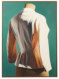 Alberto Magnani 'White Coat' Oil on Canvas