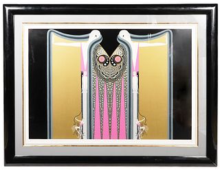 Erte Serigraph 'Twin Sisters' Signed and Numbered