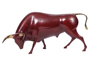 Large Loet Vanderveen 'Toro' Bronze Bull