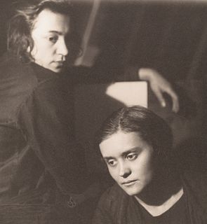 JAROSLAV RÖSSLER (1902–1990) Double-portrait (Gertruda Fischerova and Jarmila Rambouskova)), Prague 1924