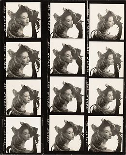 IRVING PENN (1917–2009) ‘Woman in Chicken Hat (Lisa Fonssagrives-Penn)’, New York 1949