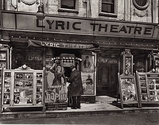 BERENICE ABBOTT (1898–1991) ‘Lyric Theatre, 100 Third Avenue’, (from the ‘Retrospective 1930-1960 Portfolio’), New York 1936