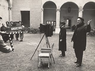 PIERLUIGI PRATURLON (1924–1999) Federico Fellini filming ‘Amarcord’, Italy 1973