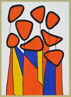 Alexander Calder Squash Blossoms Lithograph