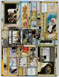 Roderick Slater Door Collage Mixed Media Painting
