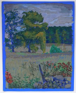 Otto Plaug Jugendstil Landscape Painting
