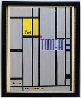 Artwork For Piet Mondrian Abstract Advertising