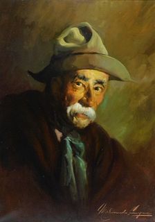 Morando Luque Portrait of a Gentleman Painting