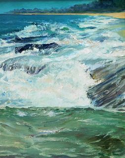 Dorothy Tarr New England O/C Seascape Painting