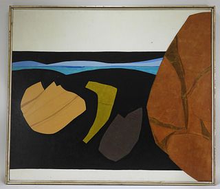 Roger Martin Modernist Seashore Painting