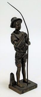 Aft. Adolphe Jean Lavergne Fisher Boy Statue