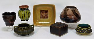 7PC European Art Pottery Vases and Vessels