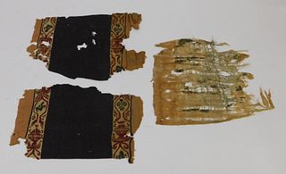 5-8th C. AD Egyptian Coptic Cloth Fragments