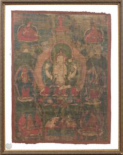 Framed Thangka, 18th Century