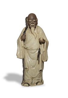 Shiwan Pottery Figure by Pan Yushu, Early-20th Century