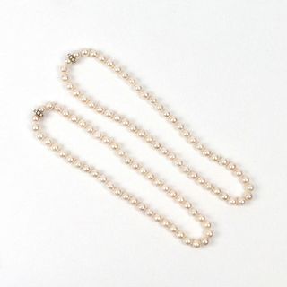 TWO PEARL NECKLACES