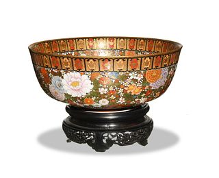 Japanese Kutani Mille-Fleur Bowl, Meiji Period