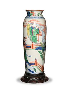Chinese Wucai Vase, 19th Century