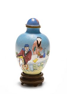 Chinese Enamel Snuff Bottle, 18-19th Century