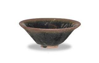 Chinese Black Glazed Tea Bowl, Song Dynasty