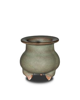 Chinese Jun-Glazed Censer, Yuan Dynasty