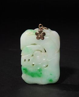 Chinese Jadeite Pendant, 19th Century