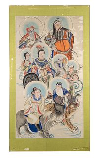 Chinese Taoist Painting, 19th Century