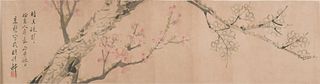 Chinese Painting of Plum Blossoms by Li Caifan