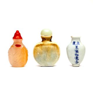 (3pc) CHINESE SNUFF BOTTLES
