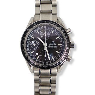 Omega Stainless Speedmaster Day Date Watch