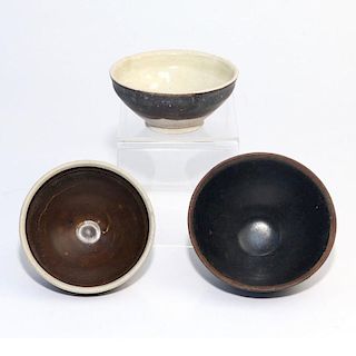 (3pc) EARLY CHINESE TEA BOWLS