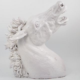 Terracotta Glazed Horse Head