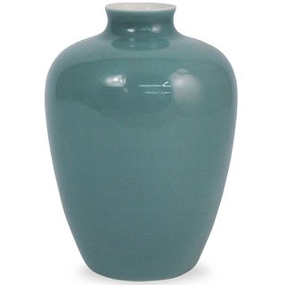 Chinese Powder Blue Porcelain Vase