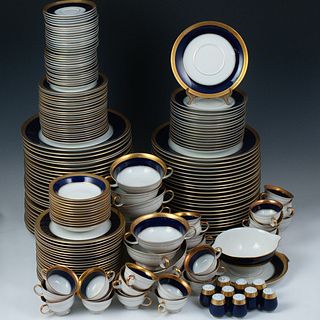 (213 Pc.) Rosenthal Gilded & Cobalt Porcelain Set