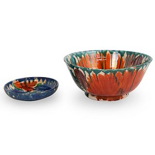 (2 Pc) Oaxaca Mexican Pottery Bowls