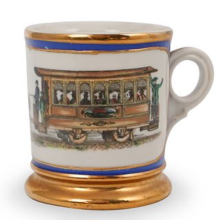 Antique Decorative Porcelain Mug