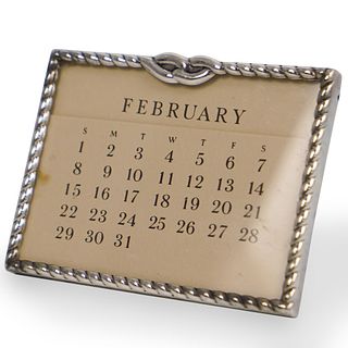 Tiffany Antique Sterling Silver Perpetual Calendar