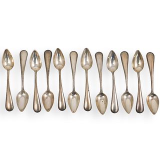 (12 Pc) Dutch Sterling Silver Spoons