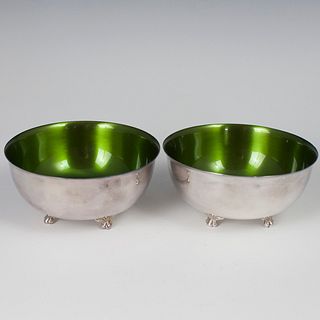Wallace Silver Plated Enameled Bowls