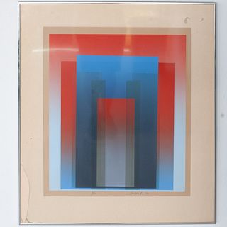 John Hahn (b. 1947) Color Silkscreen