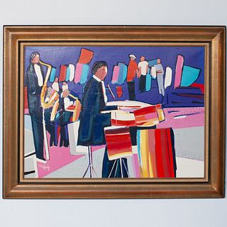 Victor Hasch (Swiss, 1945-2012) Oil on Canvas