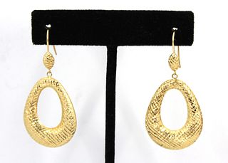 Jacmel Mauritius Designer 14K Yellow Gold Earrings