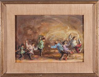 Lee Jackson "Dancers of the Moiseyev Troupe" Oil