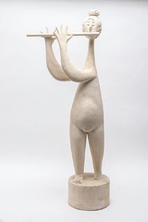 Bjorn Wiinblad Style Sculpture of a Flute Player