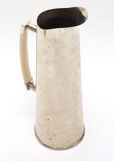 Modern Silver-Plate Pitcher with Bone Handle