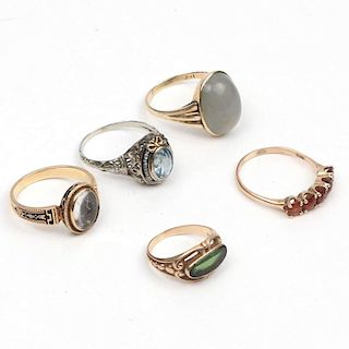 (5pc) MISC RINGS