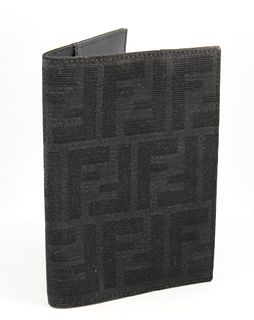 Fendi Monogram Zucca & Leather Passport Cover