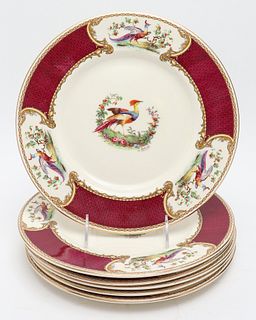 Myott "Chelsea Bird" Ceramic Cabinet Plates, 6
