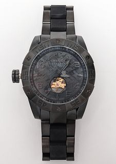 Invicta Reserve Black Stainless Steel Watch