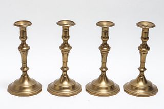 American Brass Candlesticks, Group of 4